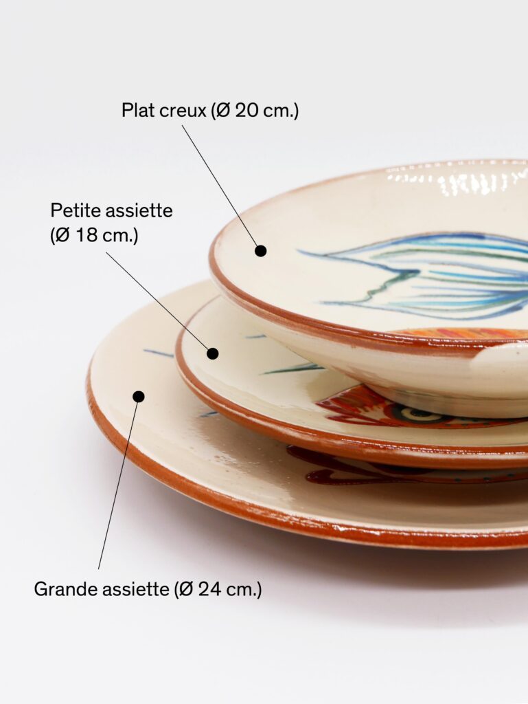 Assiette poisson en céramique