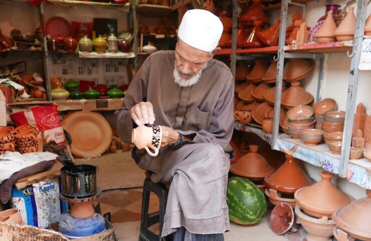 Poterie marocaine à l'huile de cade