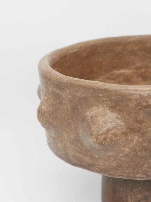 Pit fired ceramic bowl