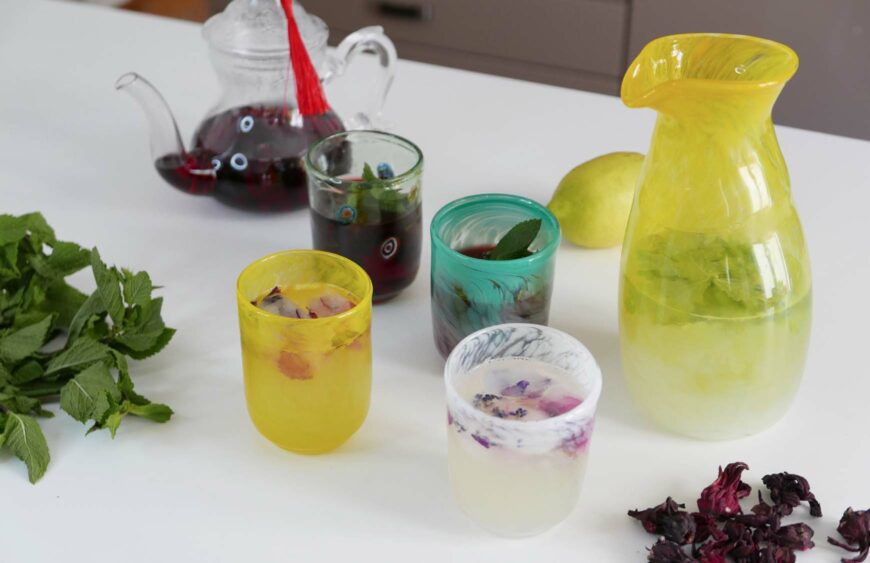 recette eau détox et thé glacé et limonade maison