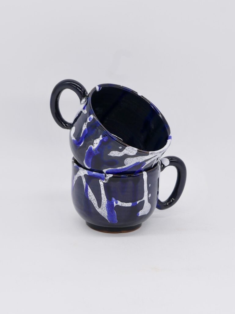 Tasse céramique bleue